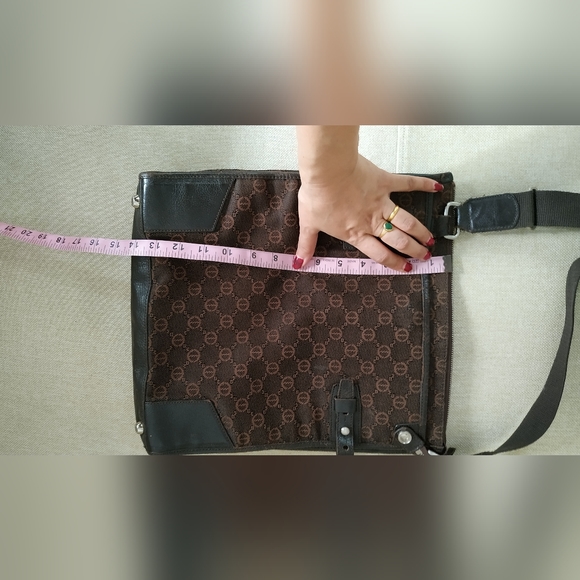 Double.M Milano Messanger Bag ( Canvas and leather mix) - Picture 4 of 17